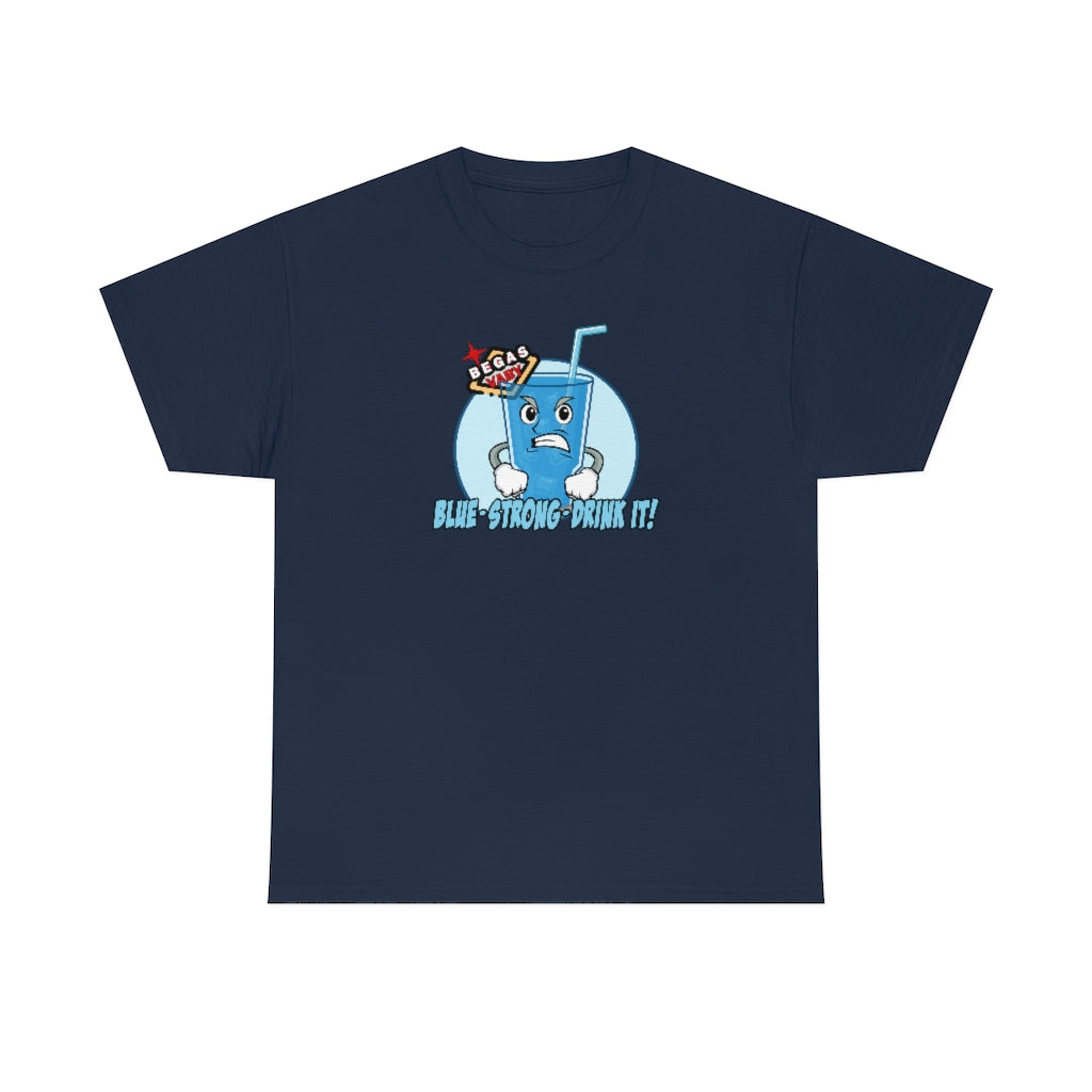 BLUE - STRONG - DRINK IT! Begas Vaby Tee - US