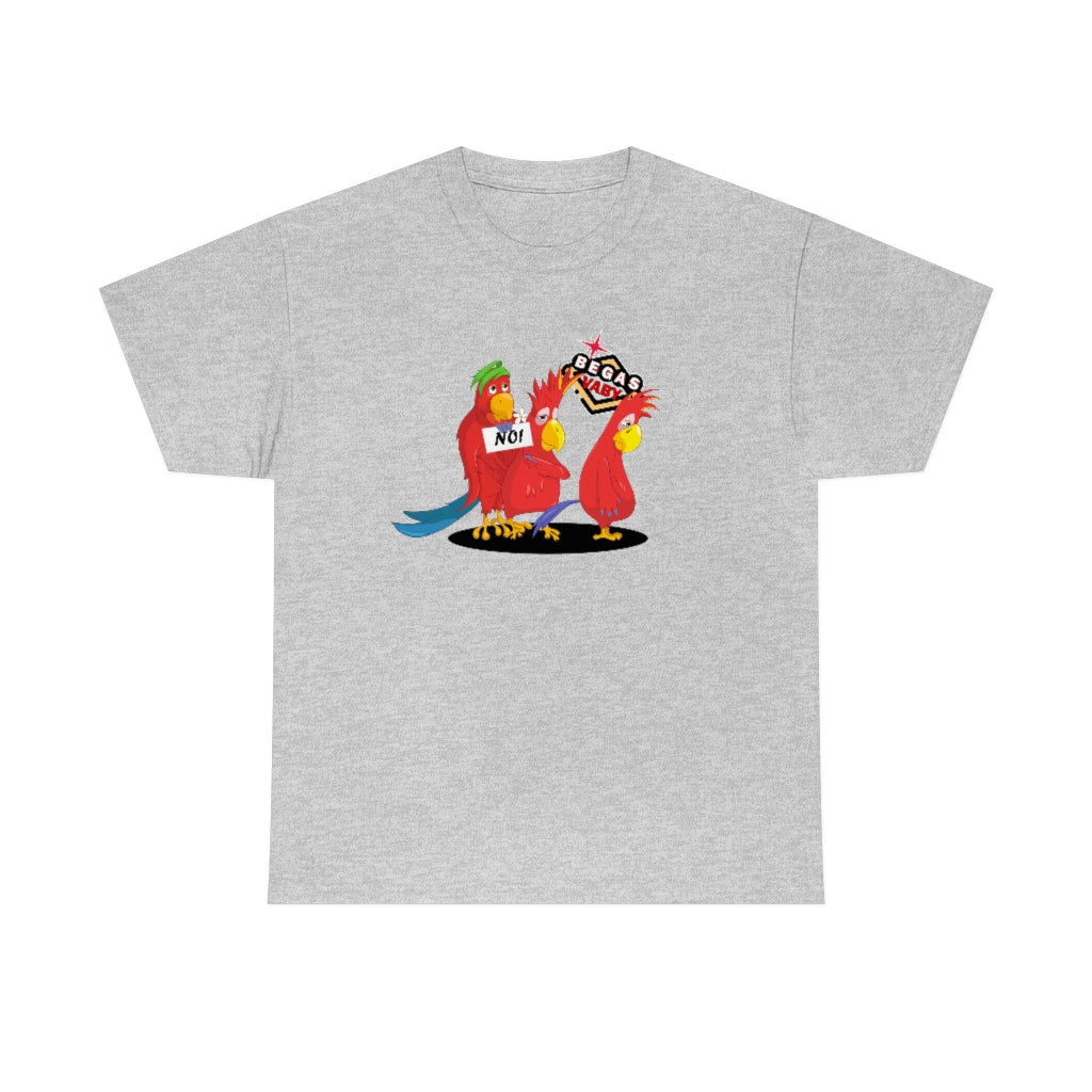 'Parrots don't do threesomes' - Begas Vaby Tee - US
