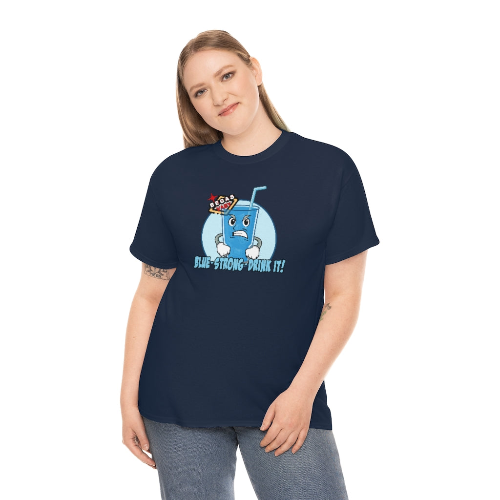 BLUE - STRONG - DRINK IT! Begas Vaby Tee - US