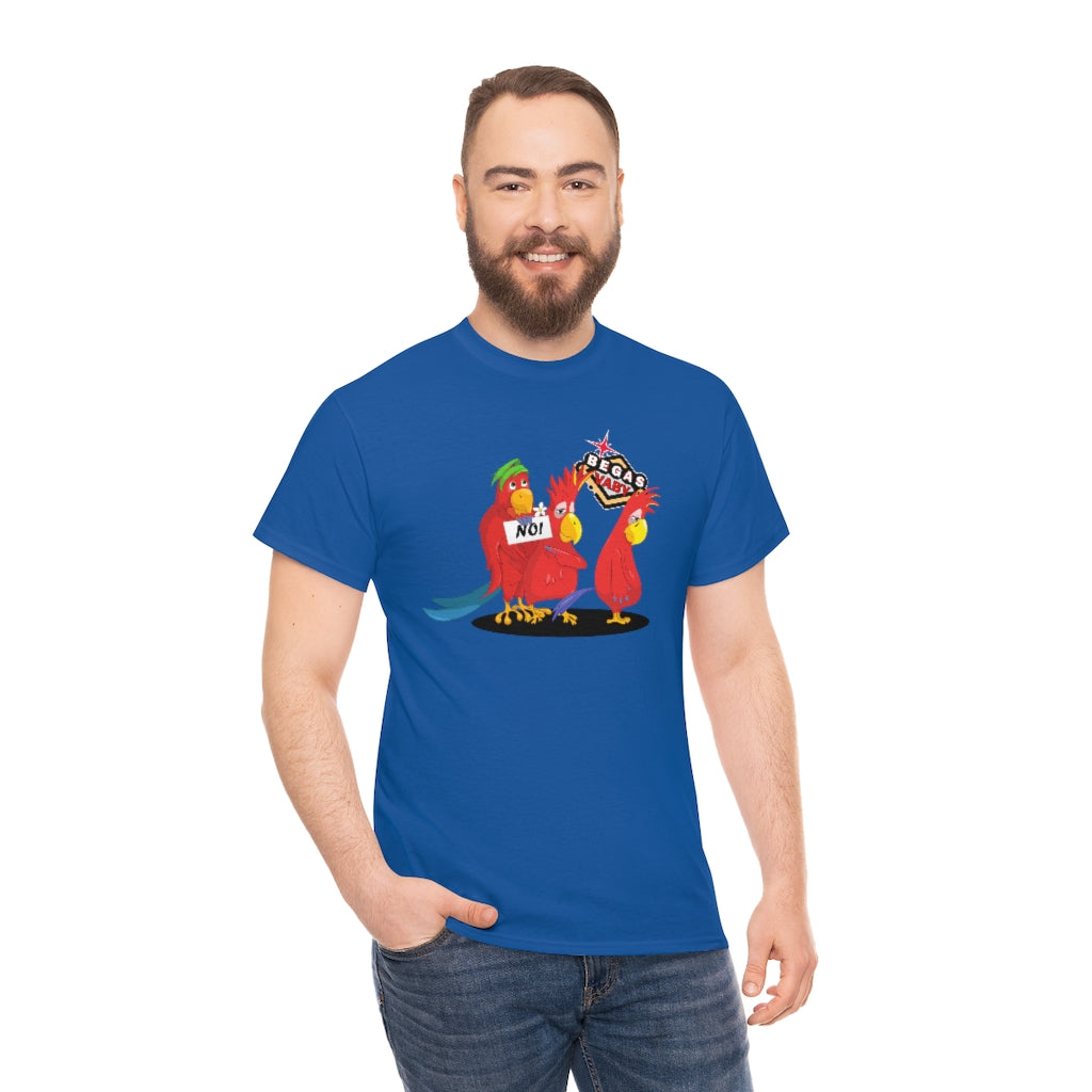 'Parrots don't do threesomes' - Begas Vaby Tee - US
