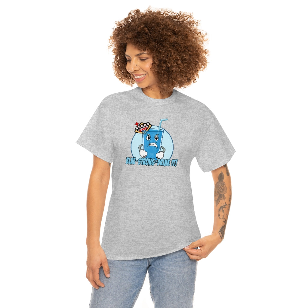 BLUE - STRONG - DRINK IT! Begas Vaby Tee - US