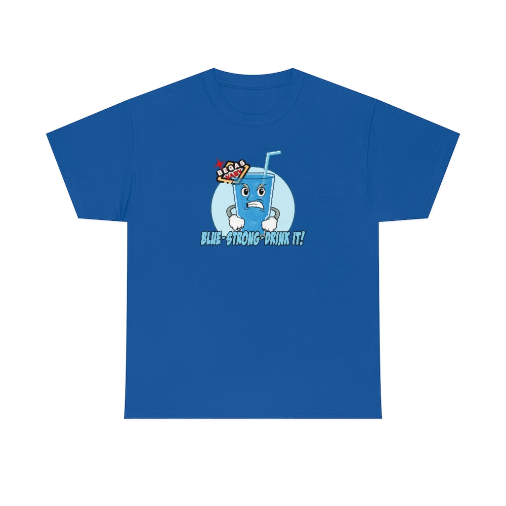 BLUE - STRONG - DRINK IT! Begas Vaby Tee - US