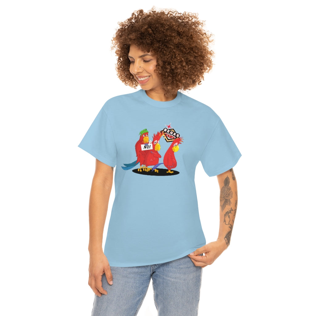 'Parrots don't do threesomes' - Begas Vaby Tee - US