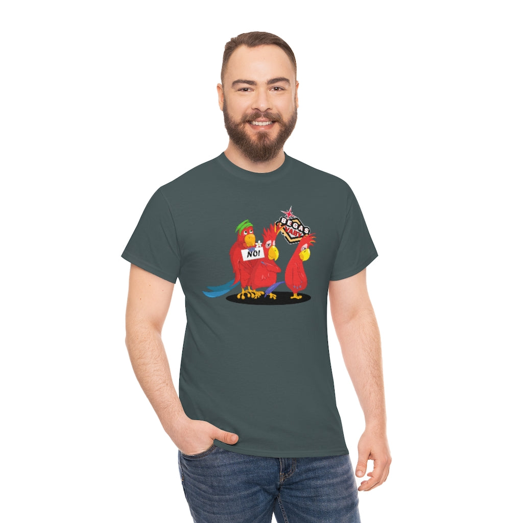 'Parrots don't do threesomes' - Begas Vaby Tee - US