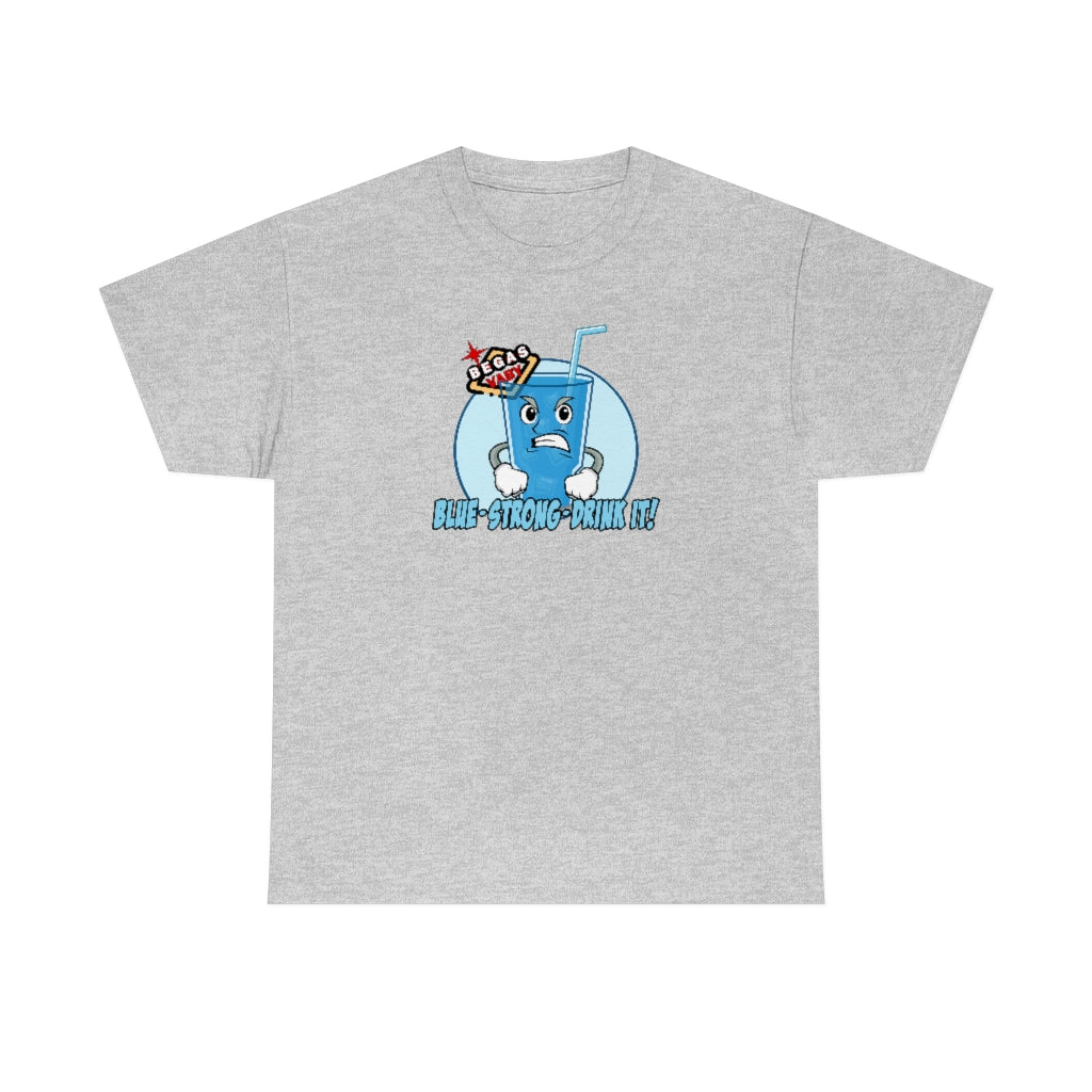BLUE - STRONG - DRINK IT! Begas Vaby Tee - US