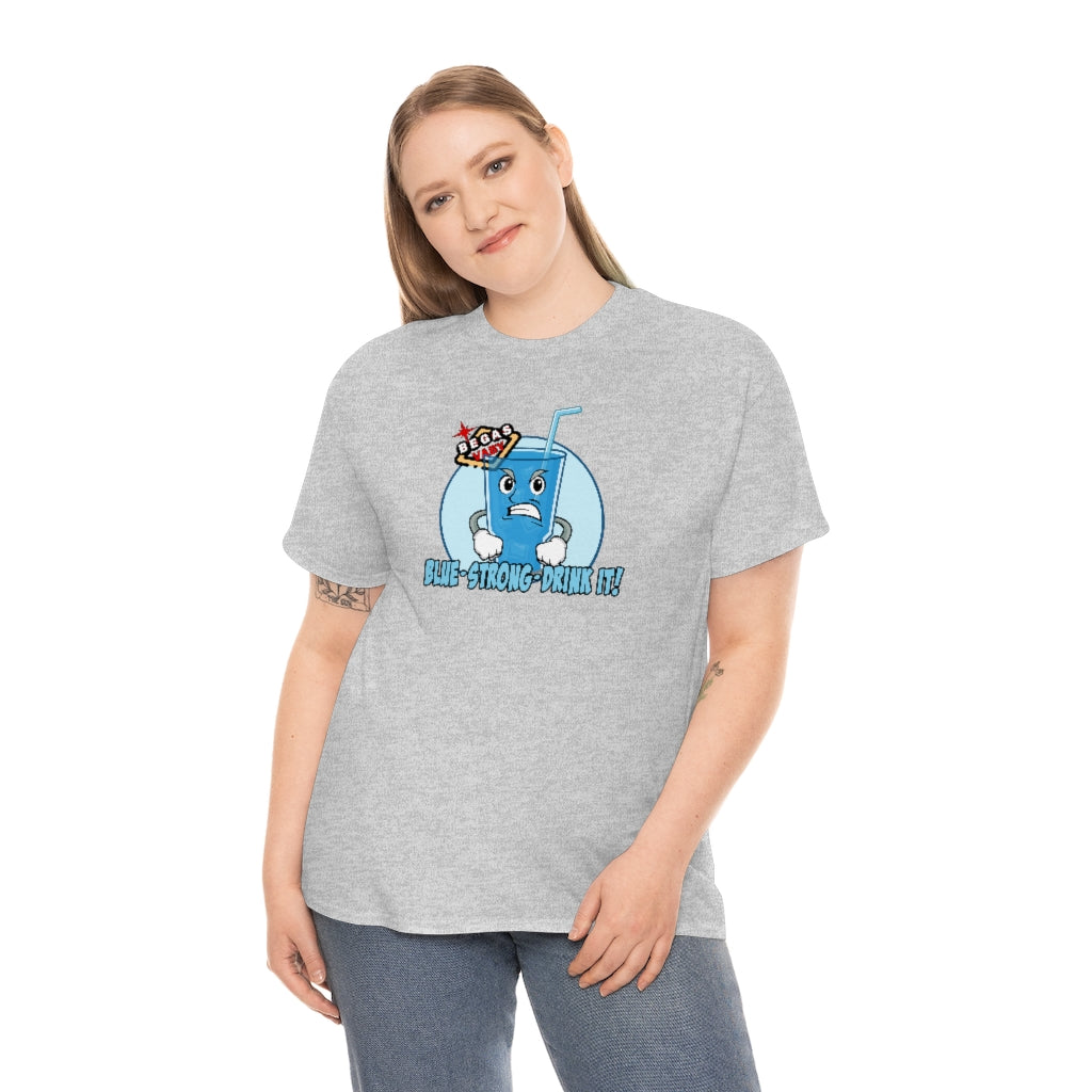 BLUE - STRONG - DRINK IT! Begas Vaby Tee - US
