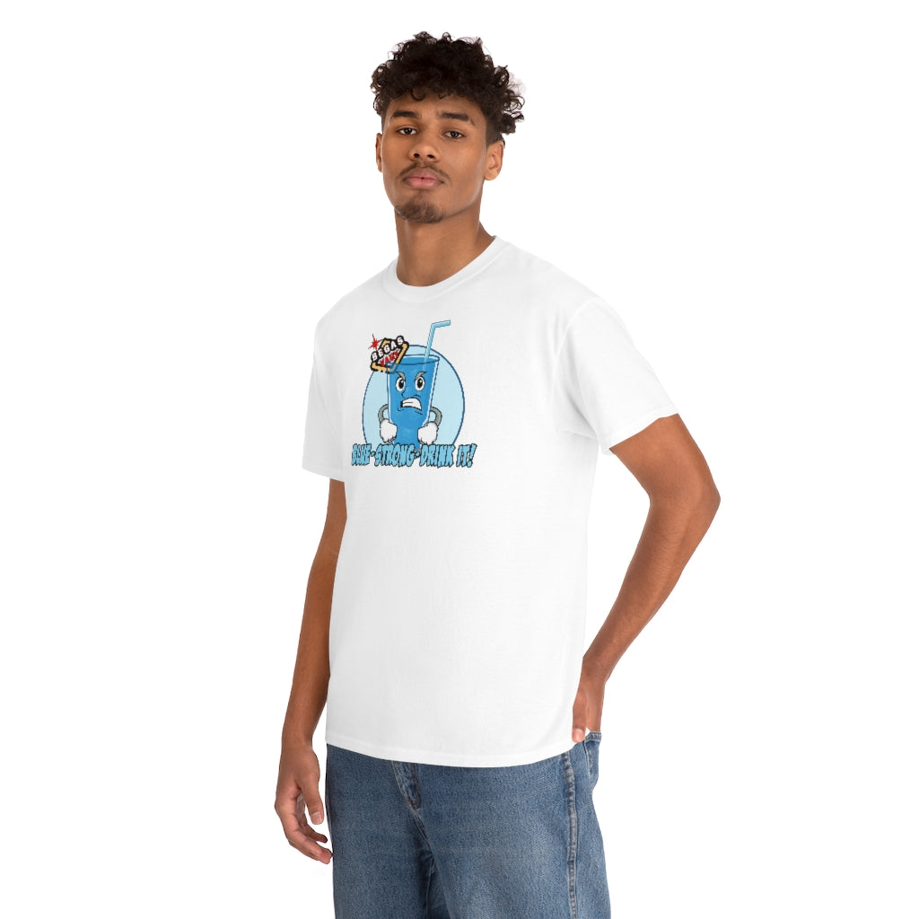 BLUE - STRONG - DRINK IT! Begas Vaby Tee - UK