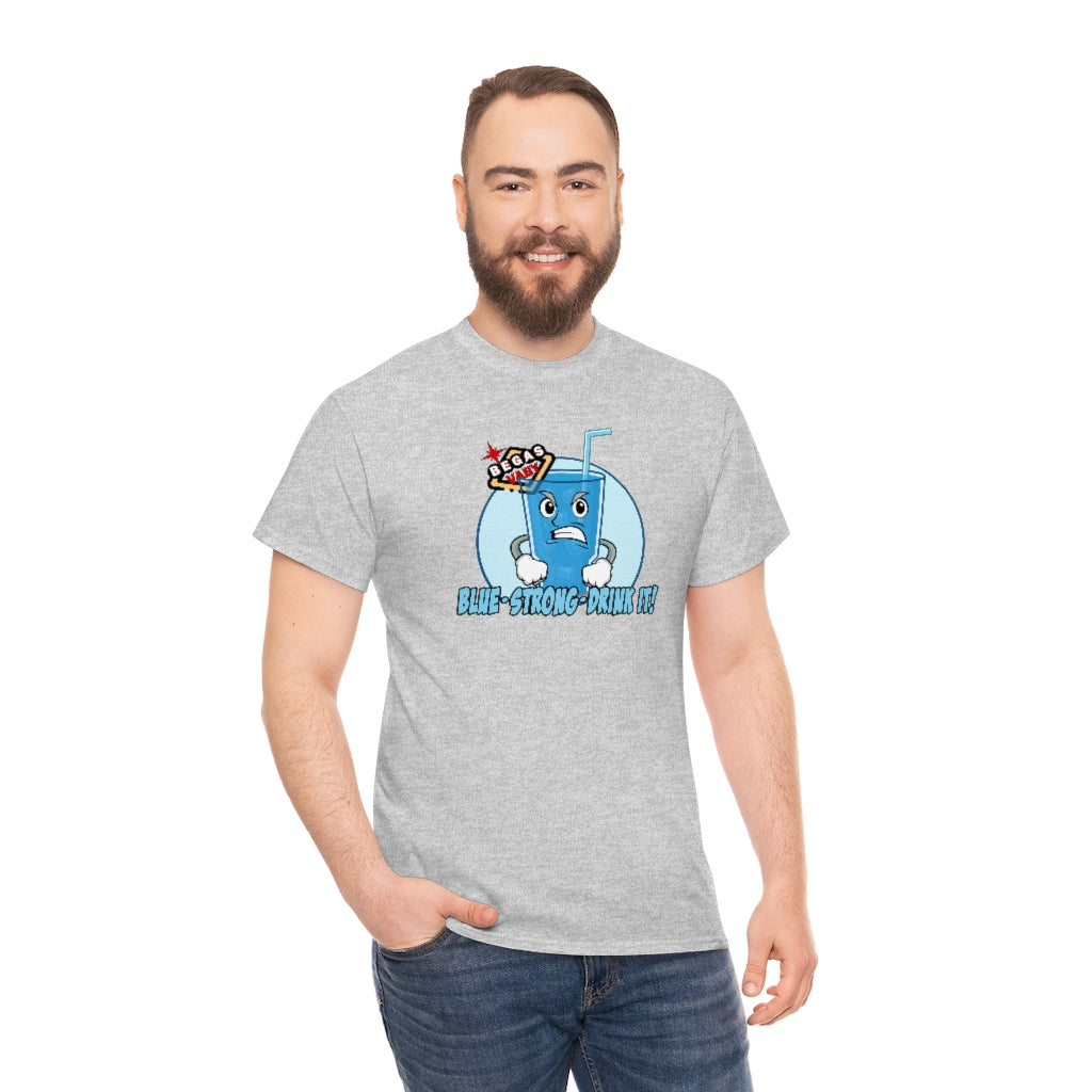 BLUE - STRONG - DRINK IT! Begas Vaby Tee - US